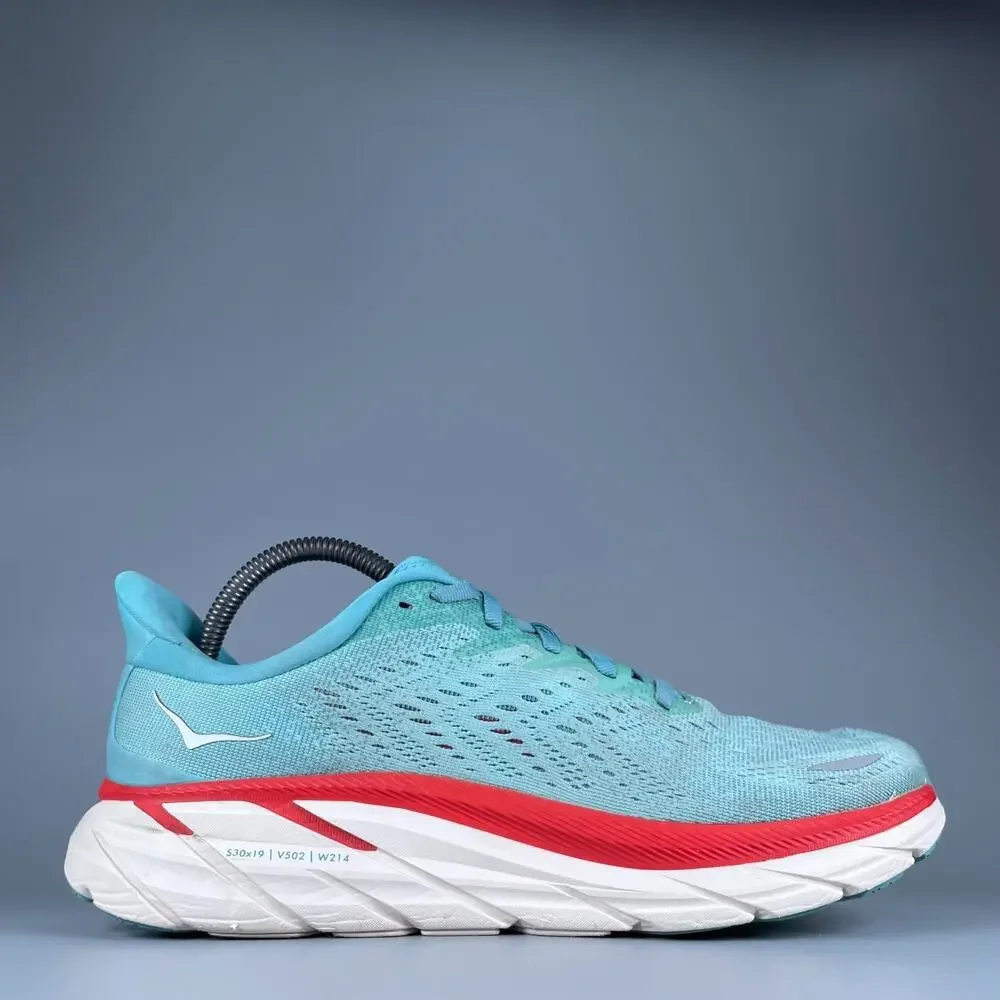 Hoka One One Clifton 8 Women's Size 9 B Blue Running Shoe Athletic Sneakers GUC